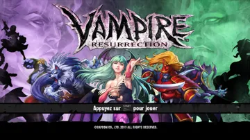 Darkstalkers Resurrection (USA) (Trial) screen shot title